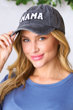 Load image into Gallery viewer, Black Cotton "MAMA" Adjustable Baseball Cap