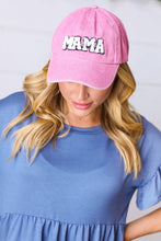 Load image into Gallery viewer, Pink Cotton "MAMA" Adjustable Baseball Cap