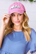 Load image into Gallery viewer, Pink Cotton "MAMA" Adjustable Baseball Cap