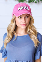 Load image into Gallery viewer, French Rose Cotton "MAMA" Adjustable Baseball Cap