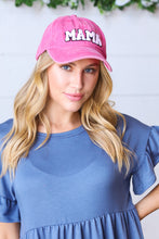 Load image into Gallery viewer, French Rose Cotton "MAMA" Adjustable Baseball Cap