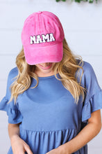 Load image into Gallery viewer, French Rose Cotton "MAMA" Adjustable Baseball Cap