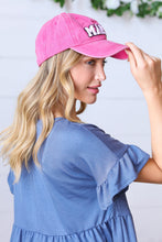 Load image into Gallery viewer, French Rose Cotton "MAMA" Adjustable Baseball Cap