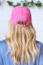 Load image into Gallery viewer, French Rose Cotton "MAMA" Adjustable Baseball Cap