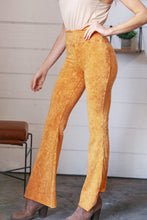 Load image into Gallery viewer, Sunrise Cotton Acid Wash Cut Edge Flared Leggings