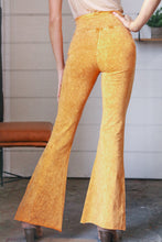 Load image into Gallery viewer, Sunrise Cotton Acid Wash Cut Edge Flared Leggings