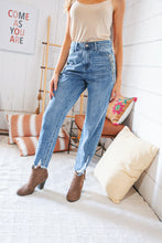 Load image into Gallery viewer, High Waist Leopard Print Washed Pocketed Ankle Torn Jeans