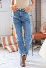 Load image into Gallery viewer, High Waist Leopard Print Washed Pocketed Ankle Torn Jeans