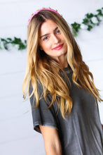 Load image into Gallery viewer, Rose Rhinestone Jeweled Top Knot Knit Headband