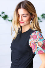 Load image into Gallery viewer, Black & White Mod Daisy Dangle Earrings