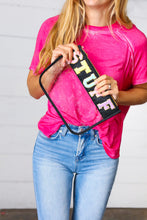 Load image into Gallery viewer, STUFF Vinyl Zipper Accessory Pouch