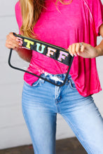 Load image into Gallery viewer, STUFF Vinyl Zipper Accessory Pouch