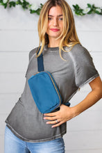 Load image into Gallery viewer, Azure Nylon Zipper Buckle Belt Sling