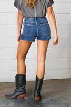 Load image into Gallery viewer, Cutoff Front Folded Hem Denim Shorts