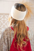 Load image into Gallery viewer, Cream Knit Twist Stretchy Headband