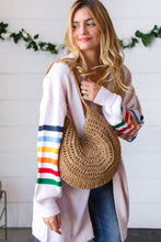 Load image into Gallery viewer, Tan Braided Straw Circle Lined Tote Bag
