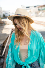 Load image into Gallery viewer, Braid Me Beautiful Straw Frayed Fashion Hat