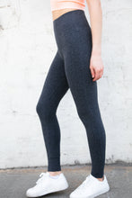 Load image into Gallery viewer, Charcoal Ribbed Seamless High Waisted Leggings