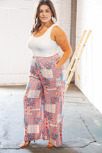 Load image into Gallery viewer, Cream Two Fer Ethnic Bartik Print Wide Leg Jumpsuit