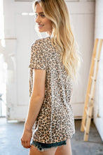 Load image into Gallery viewer, Leopard Print Tie Knot Short Sleeve Top