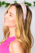 Load image into Gallery viewer, Lavender Stone and Rhinestone Headband