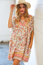 Load image into Gallery viewer, Boho Paisley Print Woven Pocketed Dress