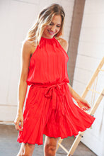 Load image into Gallery viewer, Halter Neck Back Godet Triangle Button Clasp Romper