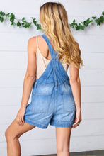 Load image into Gallery viewer, Light Medium Denim Overall Shorts