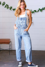 Load image into Gallery viewer, Light Medium Denim Overalls