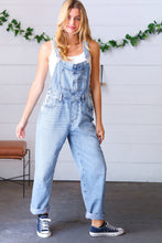 Load image into Gallery viewer, Light Medium Denim Overalls