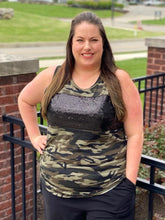 Load image into Gallery viewer, The Camo Bling Tank