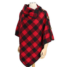 Load image into Gallery viewer, Warm Your Days Poncho in Red
