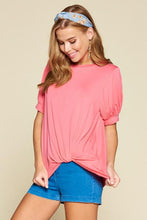 Load image into Gallery viewer, Cute in Coral Twist Top