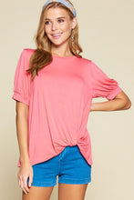 Load image into Gallery viewer, Cute in Coral Twist Top
