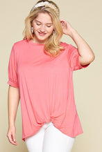 Load image into Gallery viewer, Cute in Coral Twist Top