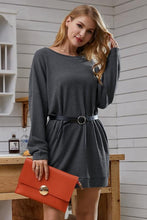 Load image into Gallery viewer, Winter Bliss Dress in Charcoal