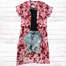 Load image into Gallery viewer, Acid Washed in Pink Kimono