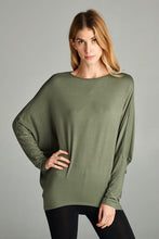 Load image into Gallery viewer, Bold Moves Dolman Top in Olive