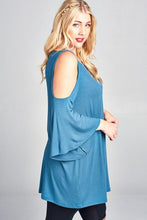 Load image into Gallery viewer, Southern Belle Top in Antique Blue