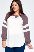 Load image into Gallery viewer, All For One Varsity Stripe Top