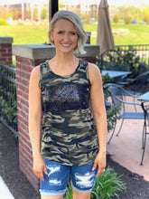 Load image into Gallery viewer, The Camo Bling Tank