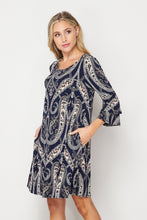 Load image into Gallery viewer, Soar Beyond Paisley Dress