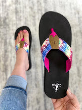 Load image into Gallery viewer, My Bahama Mama Tie Dye Flip Flops