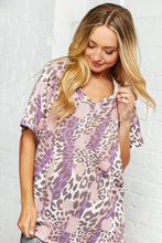 Load image into Gallery viewer, Multi Leopard Print Color Block Dolman Top