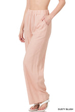Load image into Gallery viewer, Taupe Wide Leg Linen Pants