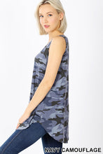 Load image into Gallery viewer, The Summer Camo Tank in Blue