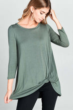 Load image into Gallery viewer, A Twist of Fate Top in Olive