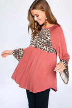 Load image into Gallery viewer, Lovely in Leopard Babydoll Top