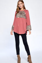Load image into Gallery viewer, Lovely in Leopard Babydoll Top