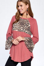 Load image into Gallery viewer, Lovely in Leopard Babydoll Top